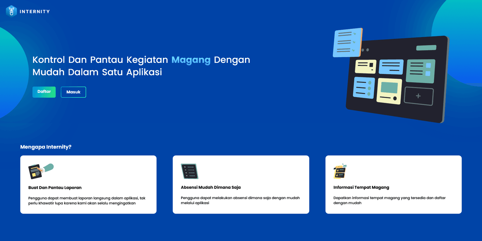 Internity Landing Page